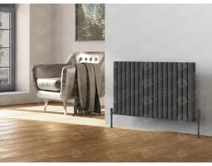 Designer radiator LOJIMAX BELLA DOUBLE collection 500x994 mm, Anthracite