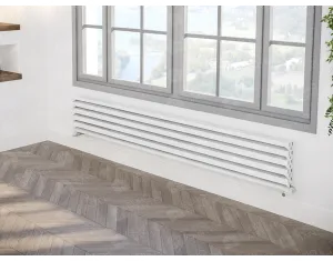 ALUMINUM HORIZONTAL RADIATOR LAPIS HRZ inaltimea 1800 mm. latimea 311 mm. alb mat