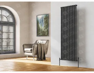 Designer radiator LOJIMAX CITRINE collection 1800x380 mm, Anthracite