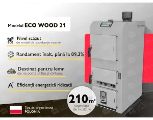 Solid fuel boiler Stalmark Eko Wood 21Kw + Fan