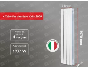 Aluminum radiator Kalis 2000 (4 elem.)