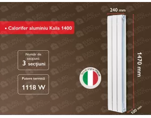 Aluminum radiator Kalis 1400 (3 elem.)
