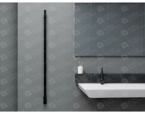 Uscător de prosoape de design CARISA, colecția MAXIM, 1500x30 mm, Negru