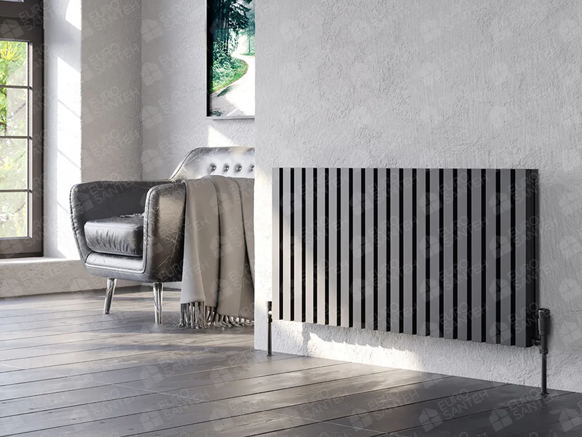 Designer radiators LOJIMAX, collection SIESTA DOUBLE, white matte