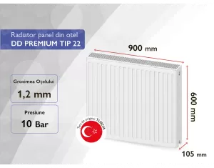 Steel panel radiator DD PREMIUM TIP 22 600x900