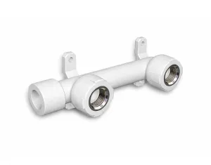 Полипропиленовая планка для крепления водорозетки (PPR) F d.20x1/2 двойная 