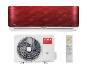 Кондиционер Vivax Inverter R32 R-Design 12000 BTU Red