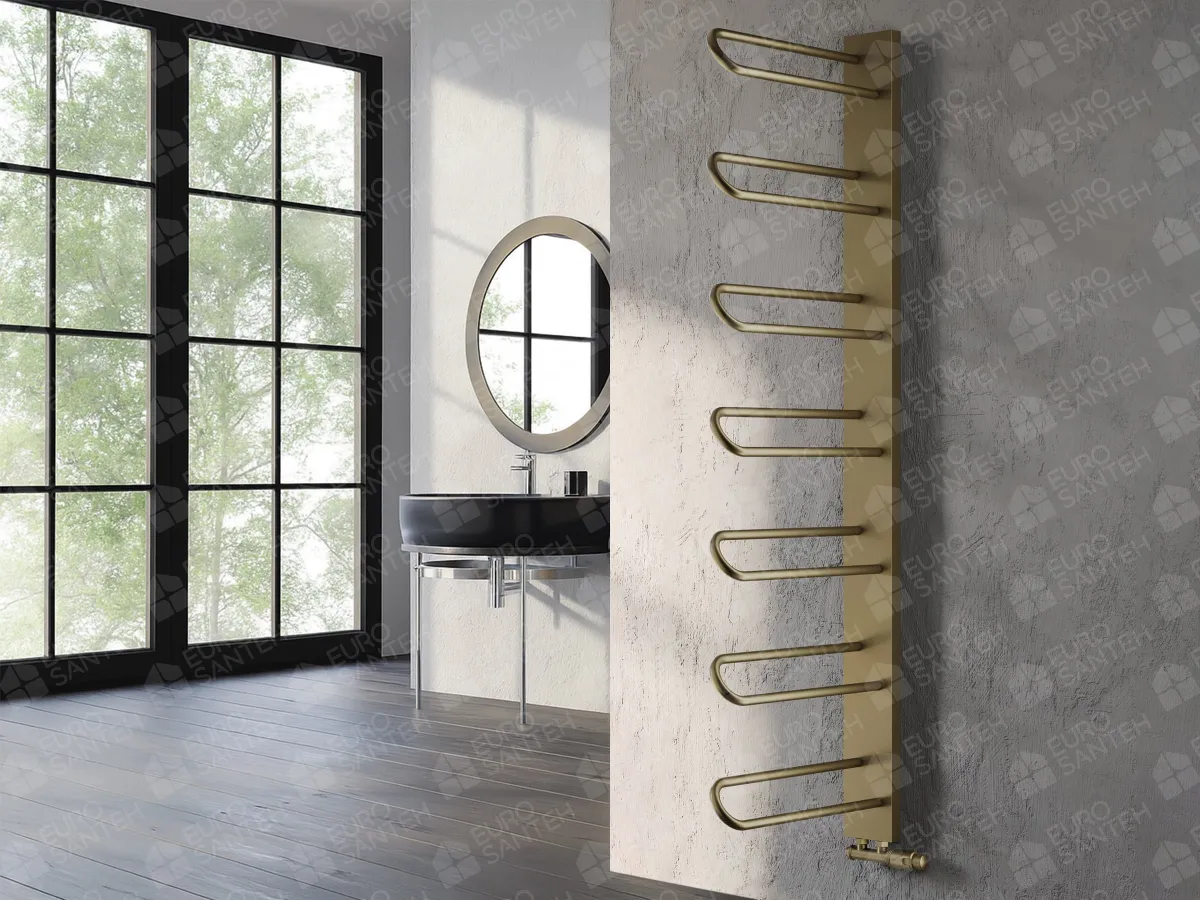 Designer towel warmer LOJIMAX, collection PRUSIAS height 700 mm. width 400 mm. MY-512 gloss