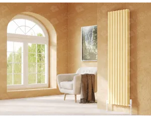 Designer radiator LOJIMAX BELLA DOUBLE collection 2000x404 mm, Lemon