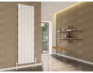 Дизайнерский радиатор LOJIMAX, коллекция  FLAT LINE высота 900 мм. ширина 1794 мм. черный мат