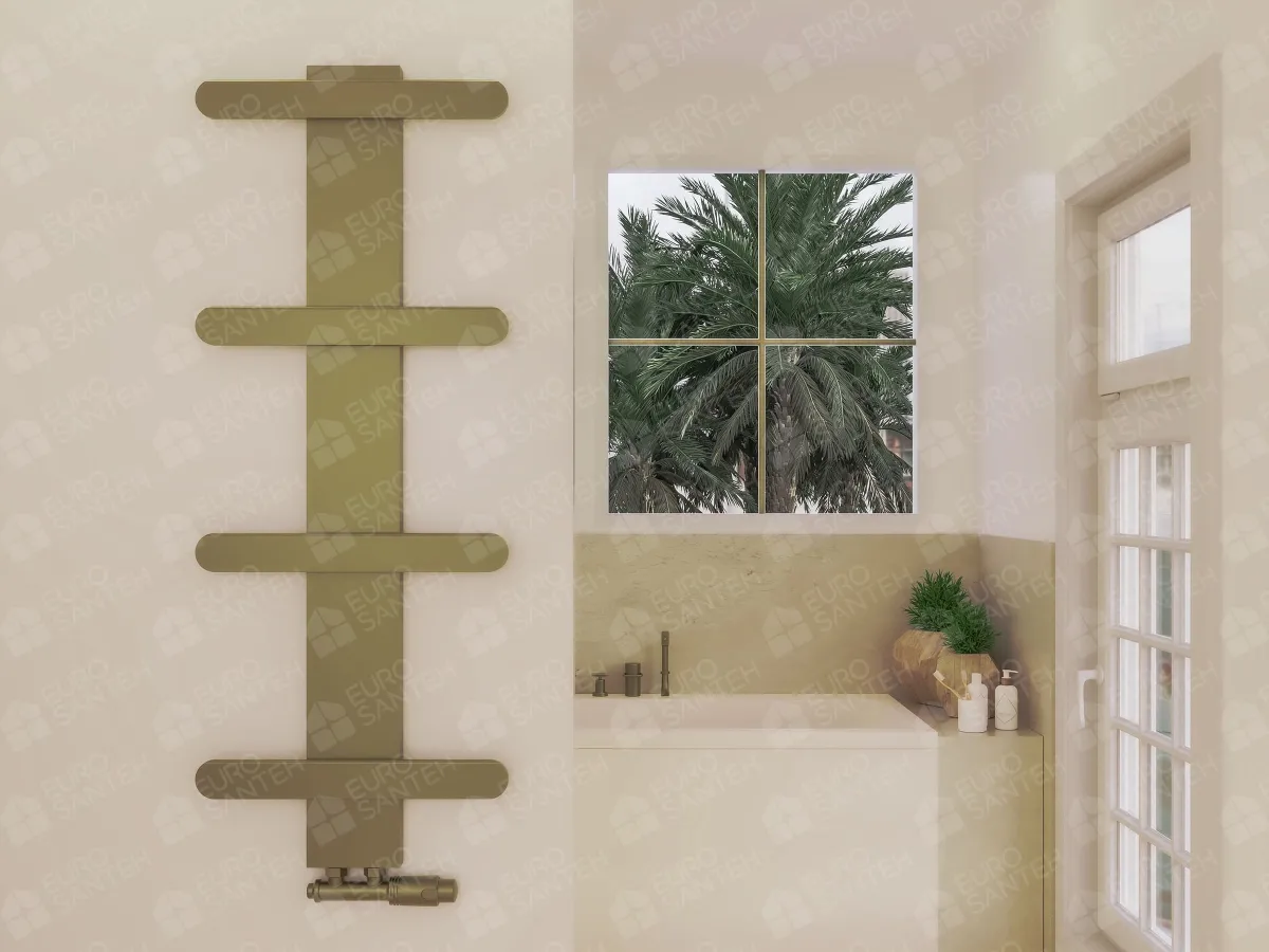 Designer towel warmer LOJIMAX, collection BALLOSS STYLE height 340 mm. width 400 mm. MY-512 gloss