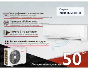 Кондиционер INVENTOR NEO Inverter NUVI-18WF/NUVO-18 18000 BTU