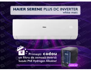 Conditioner HAIER SERENE Plus DC Inverter R32 AS71SEPHRA-MW 1U71WEPFRA-SH Alb mat (Încălzire pana la - 20°C)