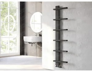 LOJIMAX designer towel warmers, LION collection, Matte Antracit