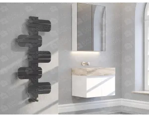 LOJIMAX designer towel warmers, BAMITO collection, Matte Antracit
