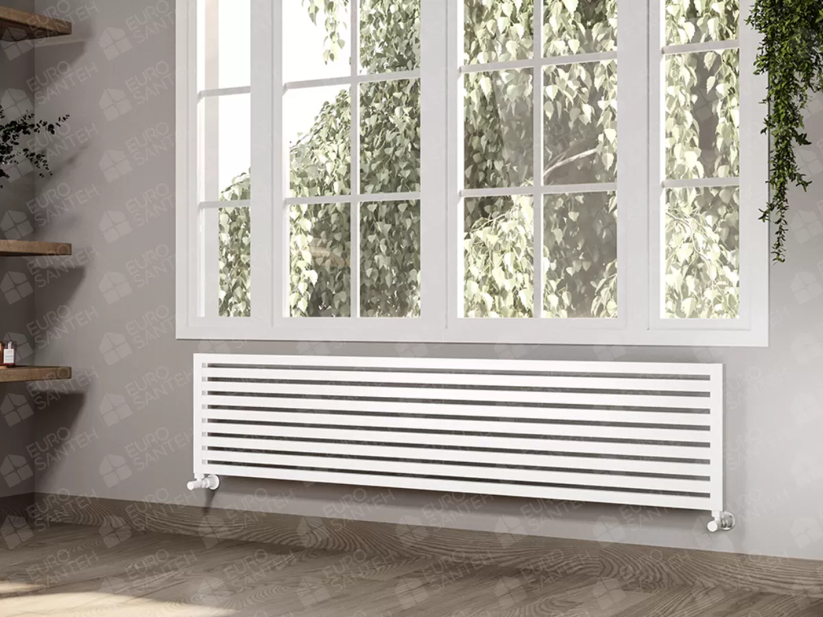 ALUMINUM HORIZONTAL RADIATOR TRIO HRZ height 800 mm. width 300 mm. white mat