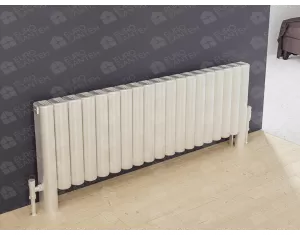 FLOOR STANDING ALUMINUM RADIATOR VOLE LUX высота 300 мм. ширина 2428 мм. черный мат