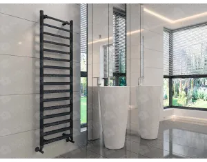 Uscător de prosoape de design CARISA, colecția LARA L, 1200x485 mm, NEGRU