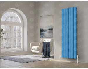 Designer radiator LOJIMAX OTIS DOUBLE collection 1800x308 mm, RAL 5012