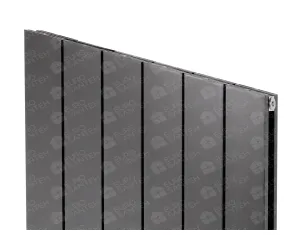 Calorifere decorativ LOJIMAX, colectia KALSEDON DOUBLE Black Satine