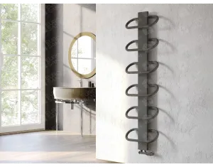 LOJIMAX designer towel warmers, PEARL collection, Matte Antracit