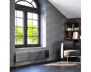 ALUMINUM HORIZONTAL RADIATOR FIONA HRZ height 800 mm. width 399 mm. black mat