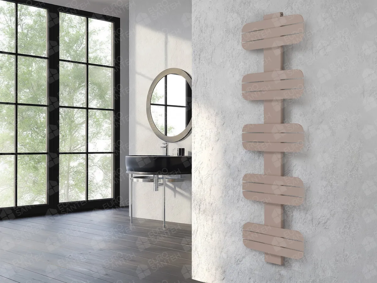 Designer towel warmer LOJIMAX, collection DOSIA height 250 mm. width 400 mm. Kiwi matte