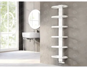 Designer towel warmer LOJIMAX TEOS collection 1170x400 mm, White