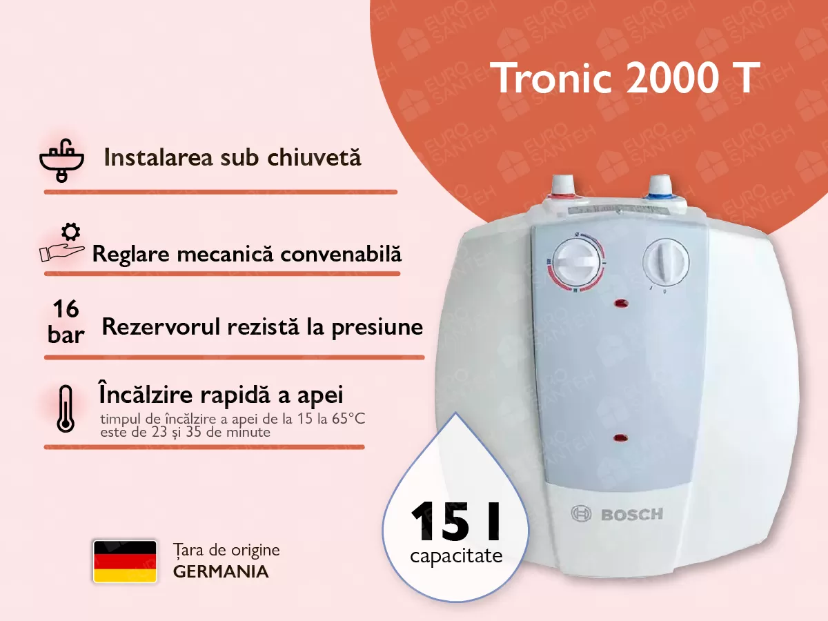 Electric boiler BOSCH  TR 2000T 15 T (top connection)