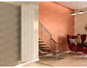 Calorifer decorativ LOJIMAX, colectia  FIONA DOUBLE inaltimea 900 mm. latimea 299 mm. negru mat