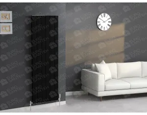 Calorifere decorativ LOJIMAX, colectia KALSEDON DOUBLE negru mat foto