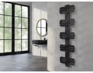 LOJIMAX designer towel warmers, DOSIA collection, Matte Black