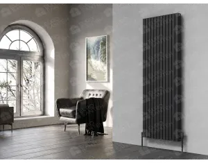Designer radiator LOJIMAX LAPIS collection 1400x392 mm, Anthracite
