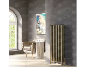 FLOOR STANDING ALUMINUM RADIATOR GRANDE LUX inaltimea 900 mm. latimea 1220 mm. negru mat