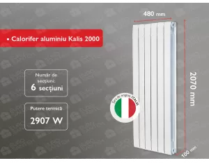 Aluminum radiator Kalis 2000 (6 elem.)