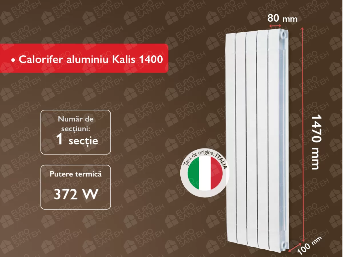 Aluminum radiator Kalis 1400