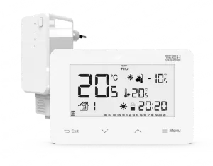 Termostat de camera Tech EU-293v2 alb fara fir