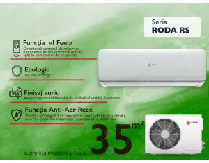 Inverter air conditioner Roda SILVER RS-aL12F-RU-aL12F. Heating down to -15°C