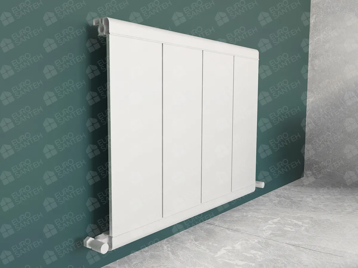 Designer radiator LOJIMAX, collection  NISH LINE height 600 mm. width 1220 mm. white mat