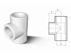 Polypropylene tee (PPR) d.25
