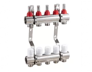 INNOFLOW 1'' 10C stainless steel distributor set with flow meters INFLW-10