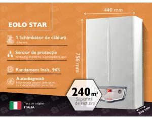 Classic gas boiler IMMERGAS Eolo Star 24 kW