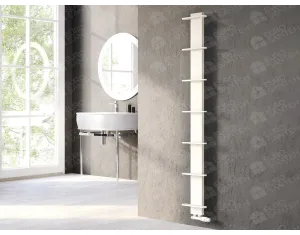 LOJIMAX CARETTA collection designer towel radiator 1675x250 mm, White