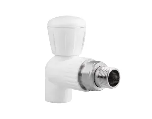 Polypropylene angle valve for radiator (PPR) d.20