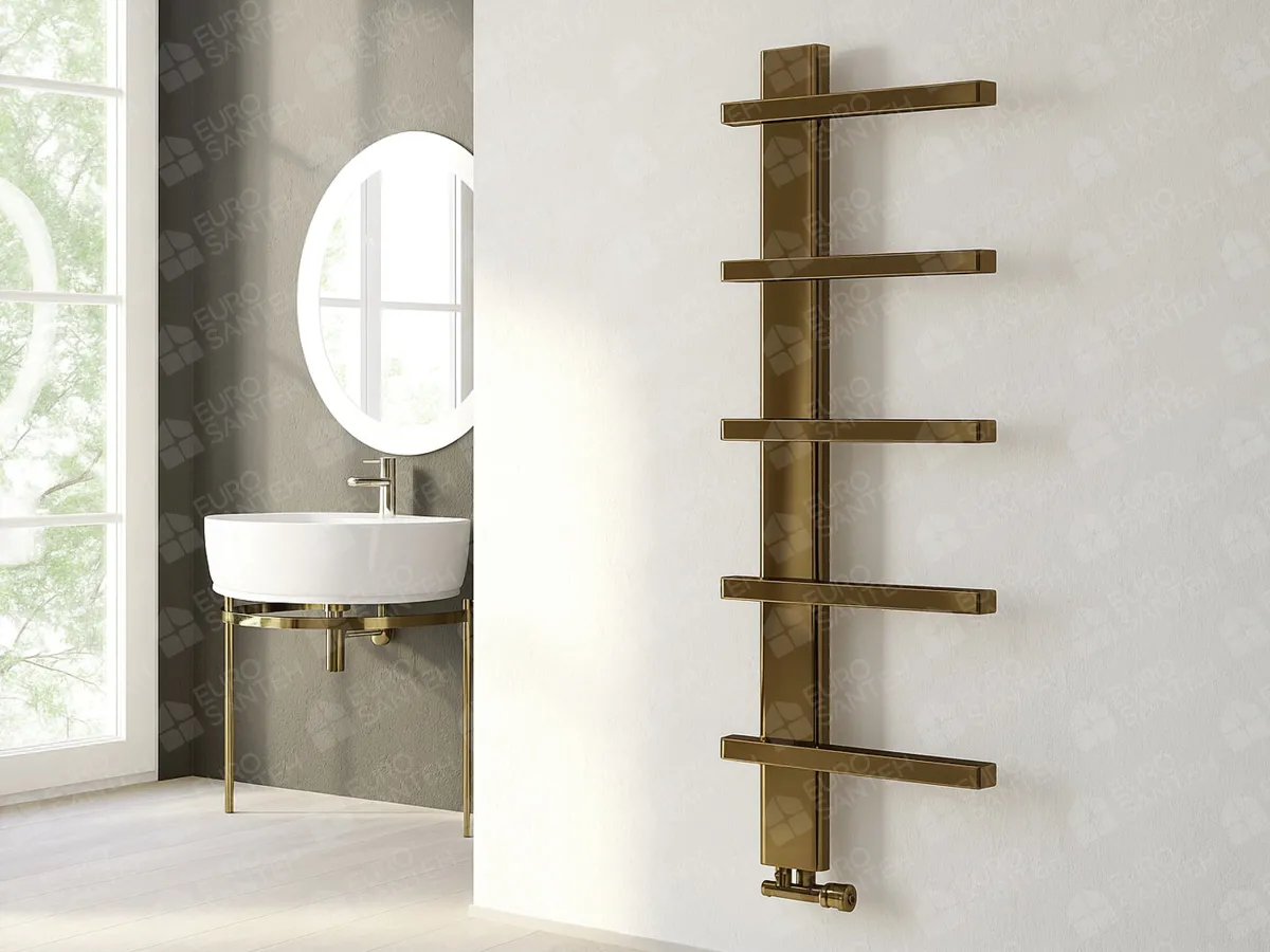 Designer towel warmer LOJIMAX, collection LION height 485 mm. width 300 mm. MY-512 gloss