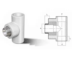 Teu din polipropilena (PPR) M d.25x 1/2 
