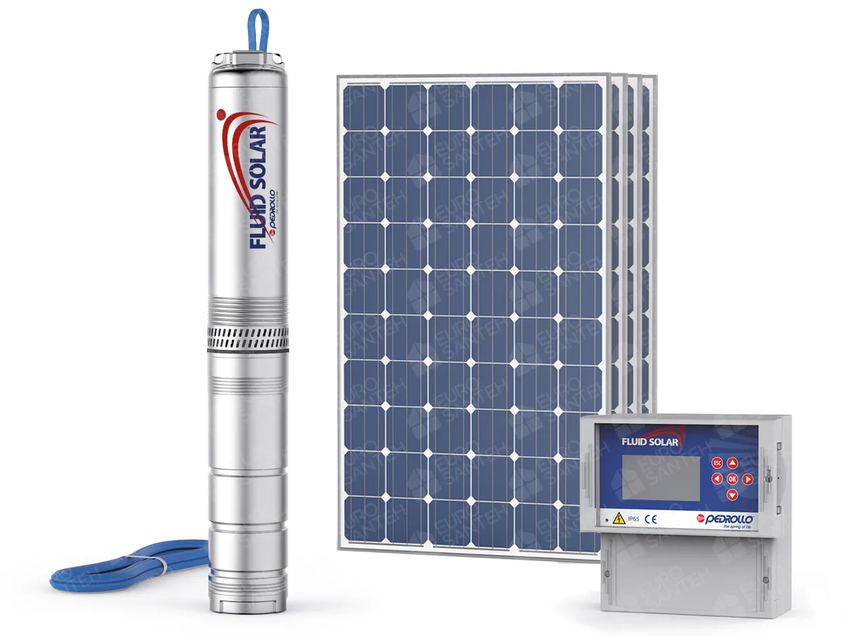 Submersible pump Pedrollo FLUID SOLAR 2-6 0,75 kW on Pedrollo solar panels