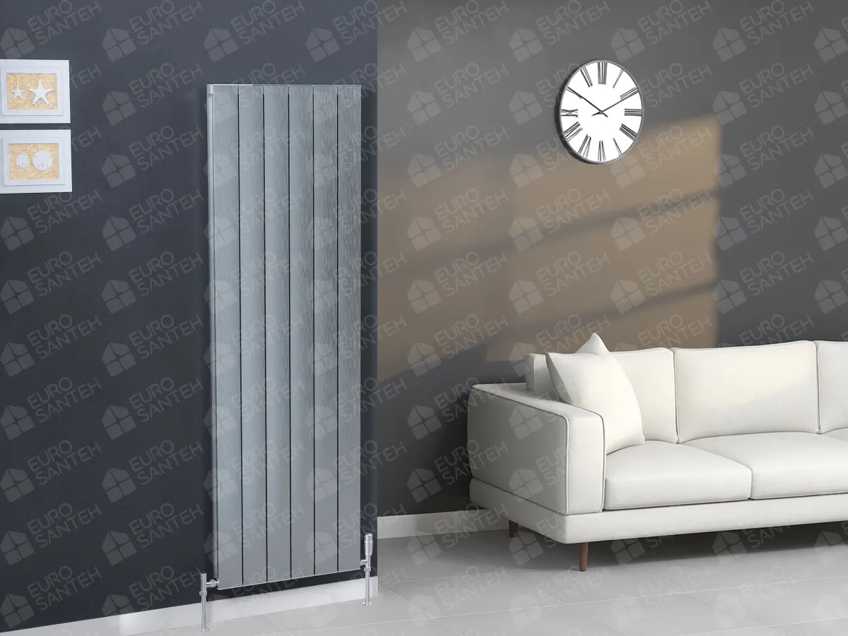Calorifer decorativ LOJIMAX, colectia  KALSEDON DOUBLE высота 300 mm. ширина 280 mm. INOX SATINE