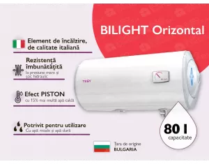 Electric boiler TESY GCH 80 44B12 TSRC BILIGHT Horizontal