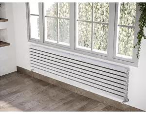 ALUMINUM HORIZONTAL RADIATOR OPAL PLUS HRZ height 800 mm. width 294 mm. white mat